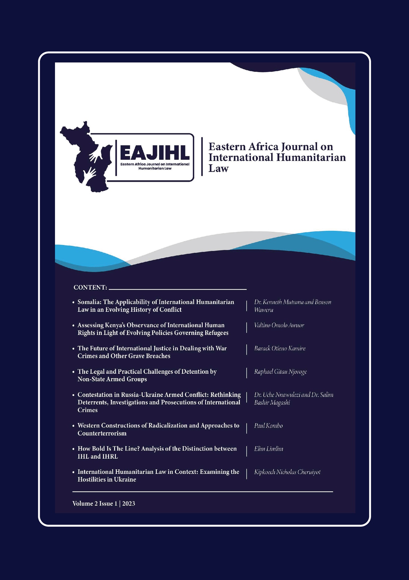 Volume 2 Issue 1 – EAJIHL